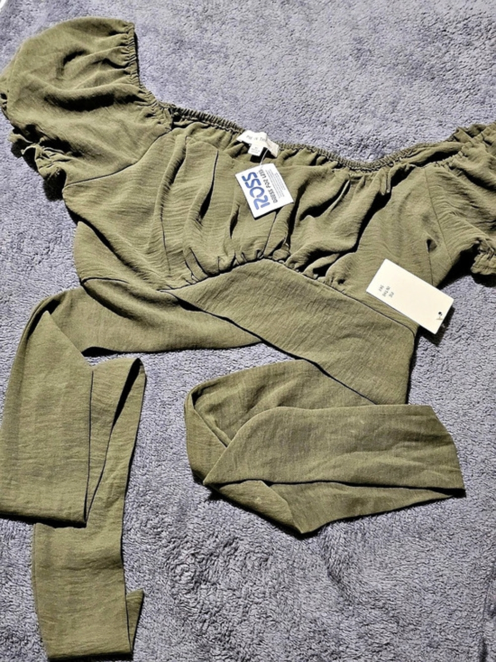 Ross Green Crop Top Size Small NWT